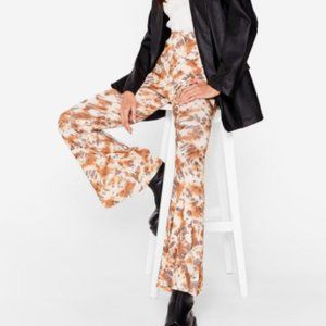 Tie Dye High Waisted Flare Pants